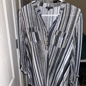 cute comfy half button top